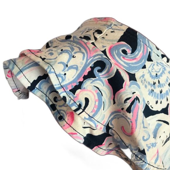 Lilly Pulitzer Dani Dress Women's Size Medium High Tide Navy Its for Shore Print - Picture 7 of 12